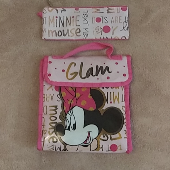 Disney Minnie Mouse 4 piece backpack and lunch set - Picture 4 of 5